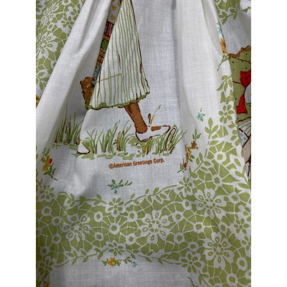 Vintage Holly Hobbie Curtain Panel American Greetings 1970s 70s Rare 29x31.5